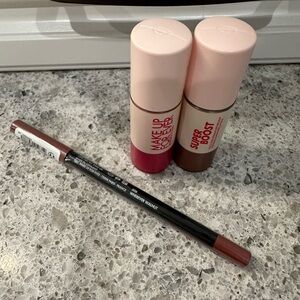 MakeUp ForEver Extreme Lip Liner Super Boost Gloss Wherever Walnut Daring Candy